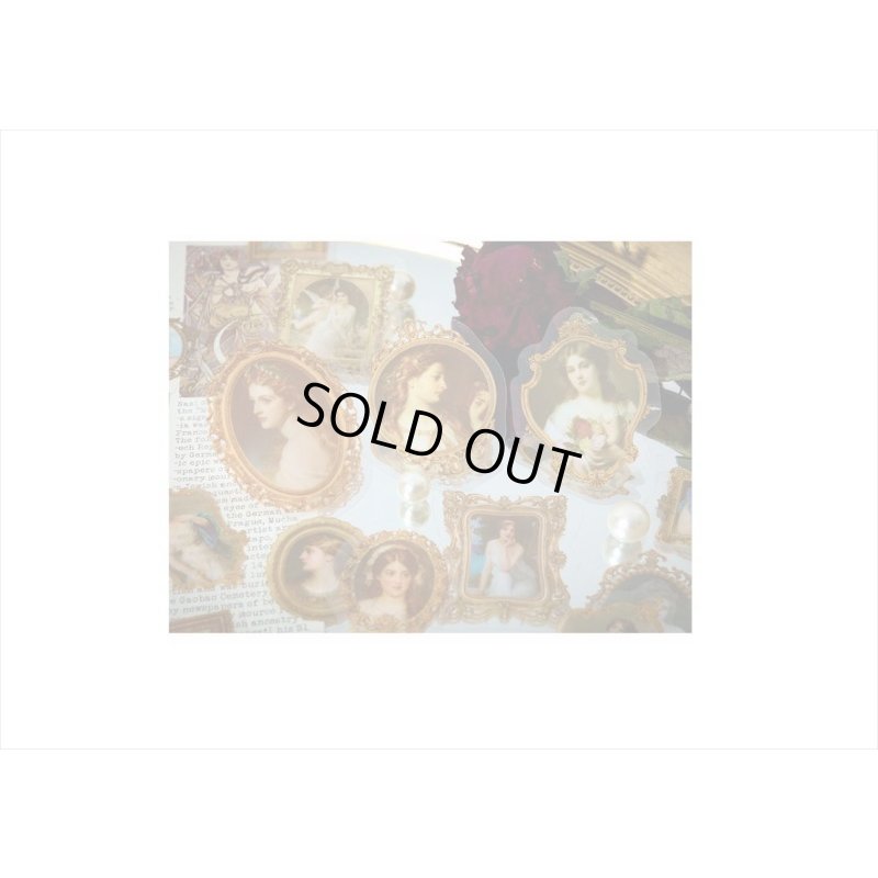 画像9: フレーム付＊文芸少女＊PETシール＊30枚入り＊海外製