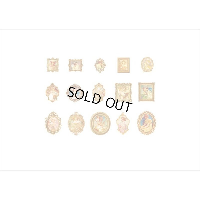 画像8: フレーム付＊ミュシャ＊PETシール＊30枚入り＊海外製