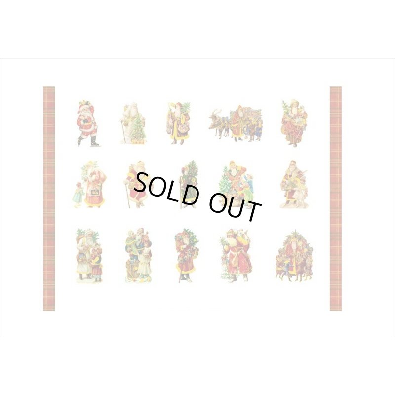 画像9: 箔押し＊クリスマス＊サンタクロース＊PETシール＊30枚入り＊海外製