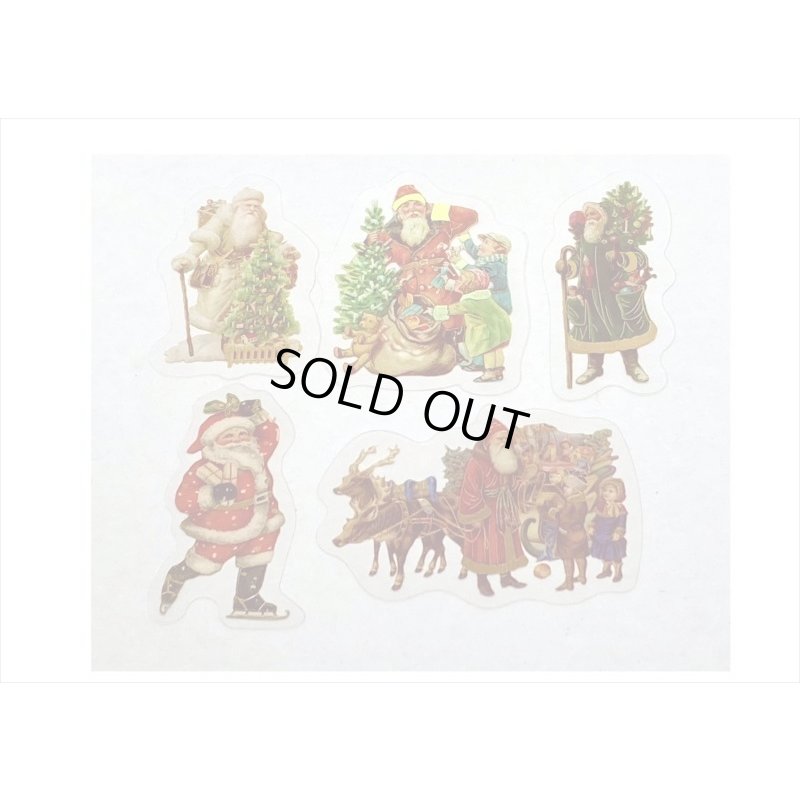 画像7: 箔押し＊クリスマス＊サンタクロース＊PETシール＊30枚入り＊海外製