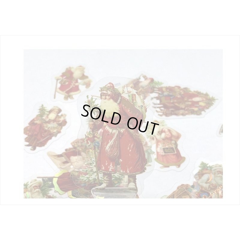 画像3: 箔押し＊クリスマス＊サンタクロース＊PETシール＊30枚入り＊海外製