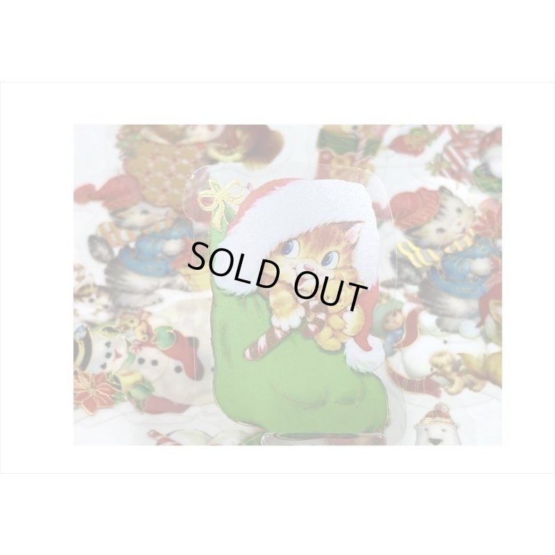 画像3: 箔押し＊クリスマス＊アニマル＊PETシール＊30枚入り＊海外製