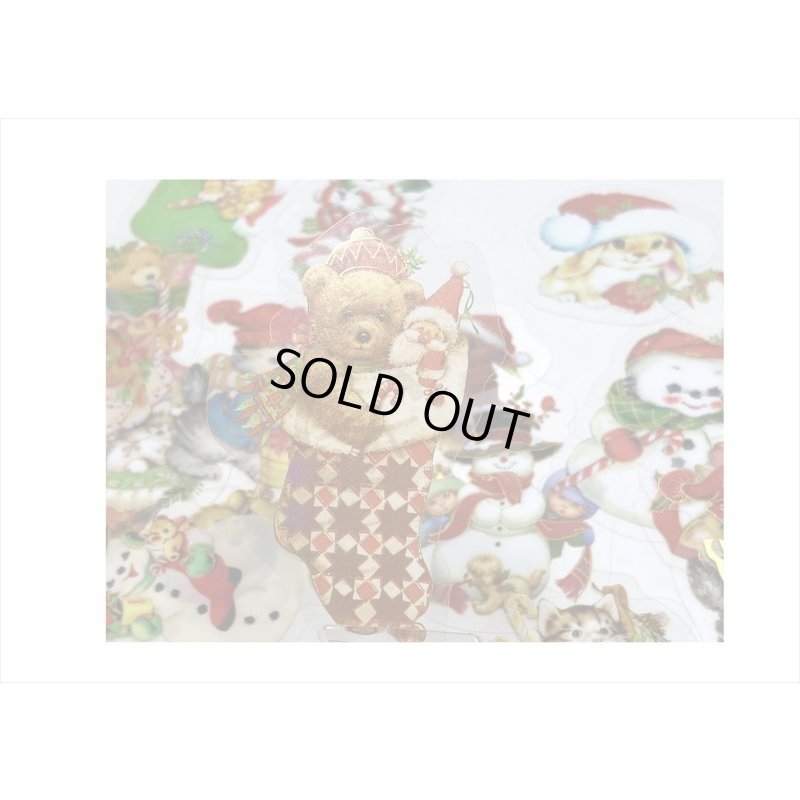 画像4: 箔押し＊クリスマス＊アニマル＊PETシール＊30枚入り＊海外製