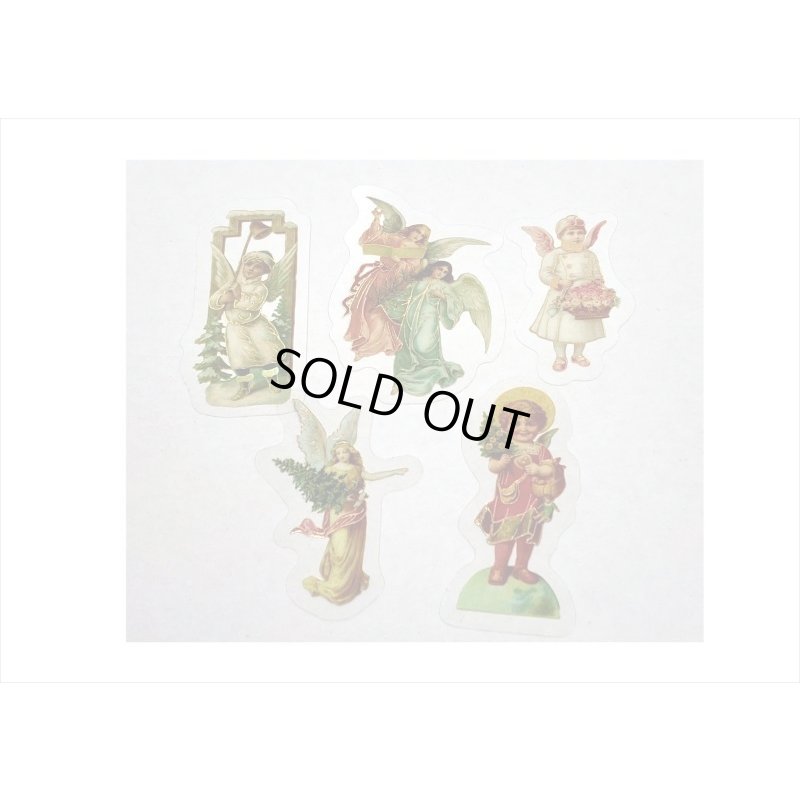 画像6: 箔押し＊クリスマス＊天使＊PETシール＊30枚入り＊海外製