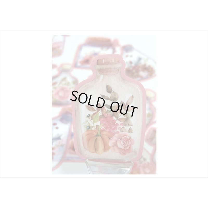 画像3: お花のボトル＊ピンク＊防水＊PETシール＊20枚入り＊海外製