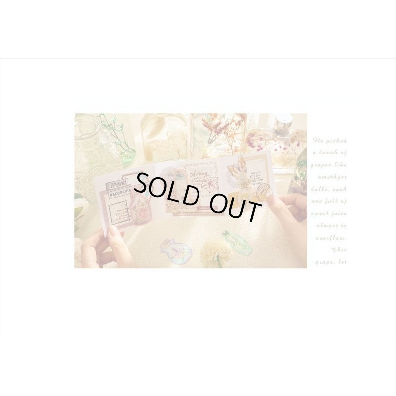 画像13: お花のボトル＊パープル＊防水＊PETシール＊20枚入り＊海外製