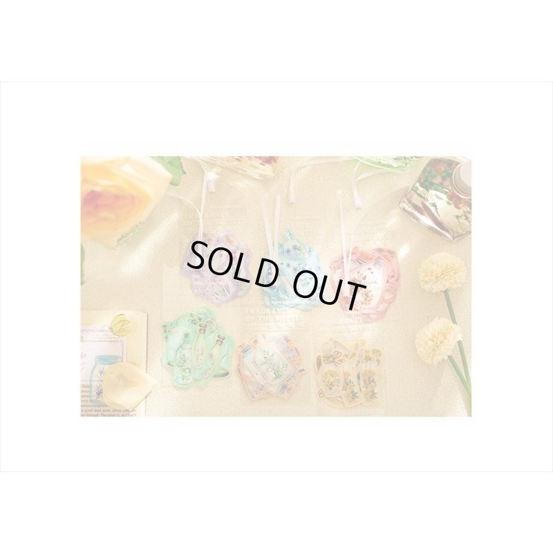 画像14: お花のボトル＊パープル＊防水＊PETシール＊20枚入り＊海外製