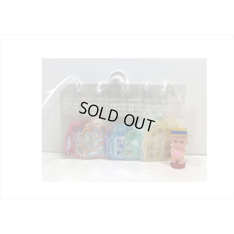 画像17: お花のボトル＊ブルー＊防水＊PETシール＊20枚入り＊海外製