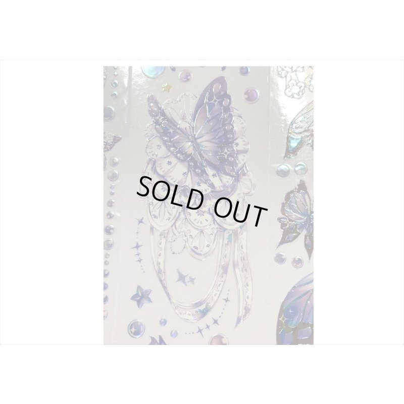 画像9: エンボス金箔＊バタフライ＊PETテープ＊はく離式＊海外マステ＊クリックポスト不可