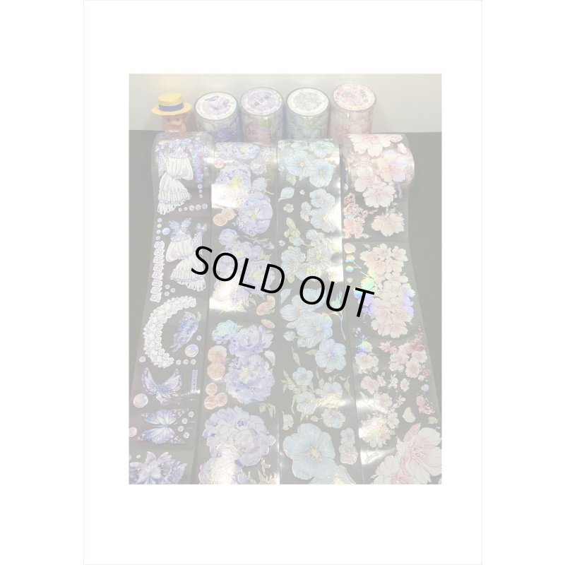 画像21: エンボス金箔＊バタフライ＊PETテープ＊はく離式＊海外マステ＊クリックポスト不可