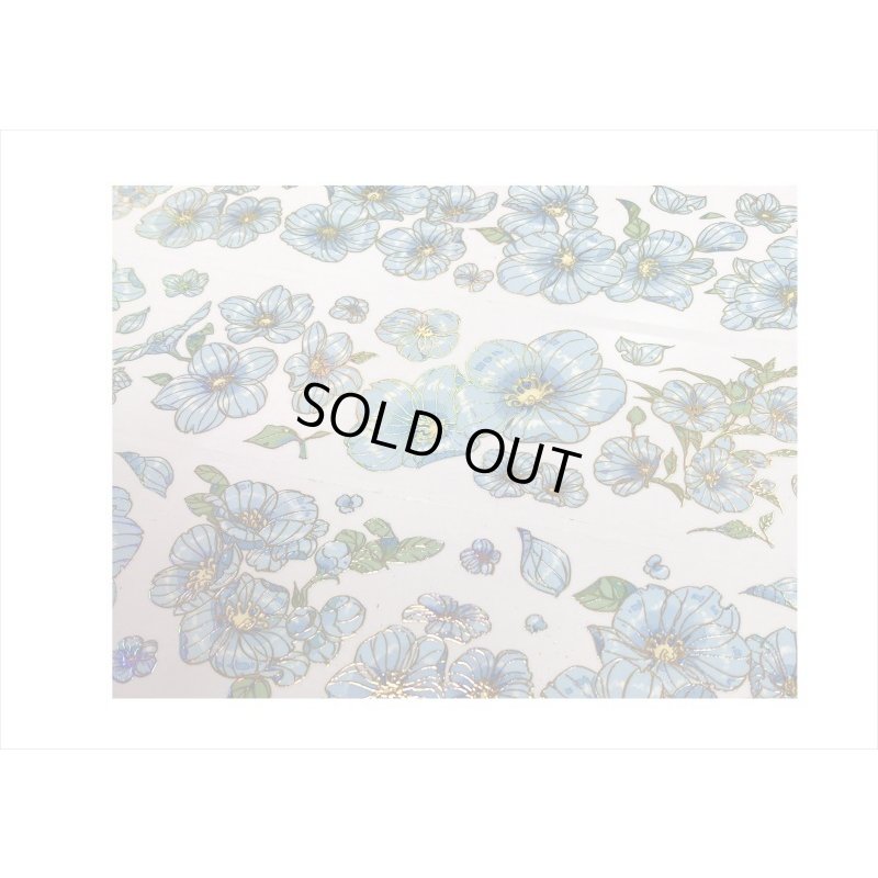 画像11: エンボス金箔＊亜麻の花＊PETテープ＊はく離式＊海外マステ＊クリックポスト不可