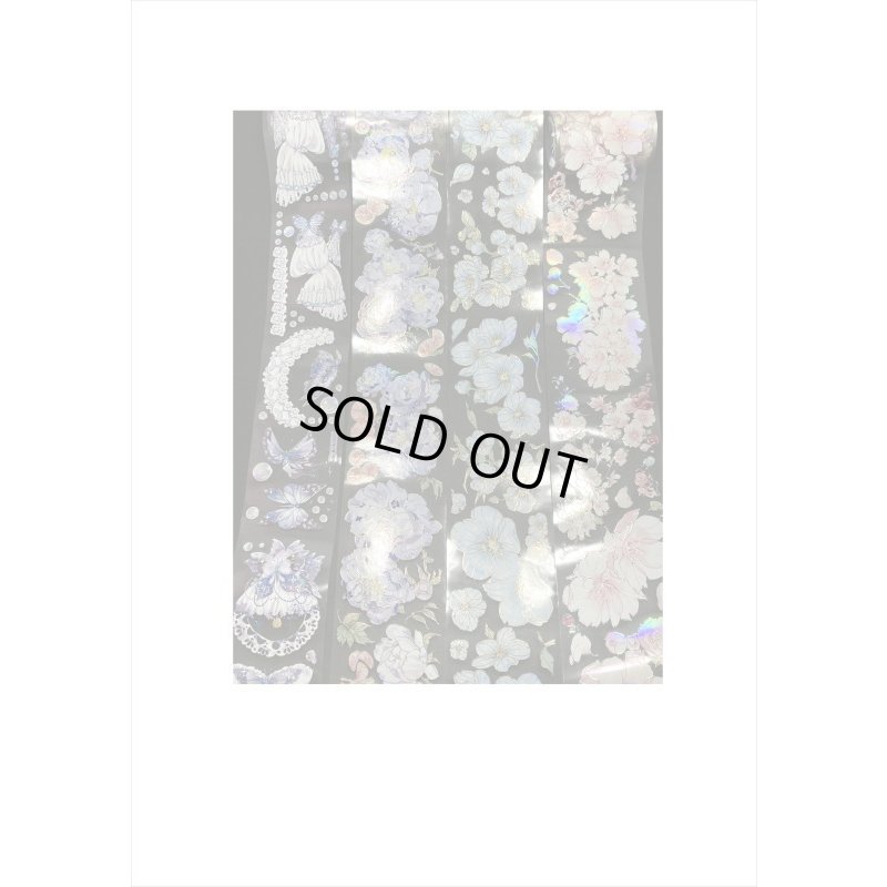 画像20: エンボス金箔＊バタフライ＊PETテープ＊はく離式＊海外マステ＊クリックポスト不可