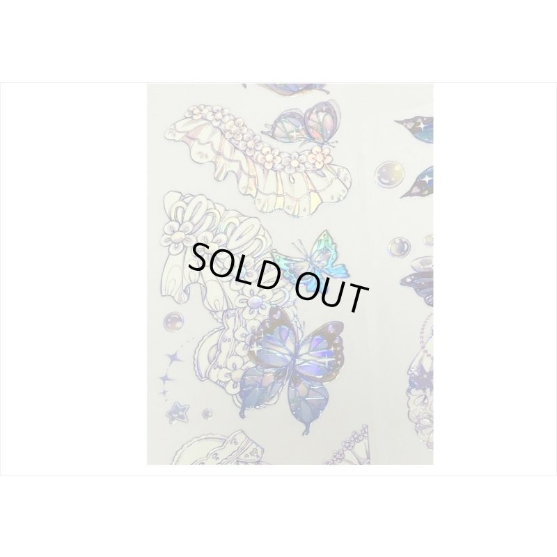 画像10: エンボス金箔＊バタフライ＊PETテープ＊はく離式＊海外マステ＊クリックポスト不可