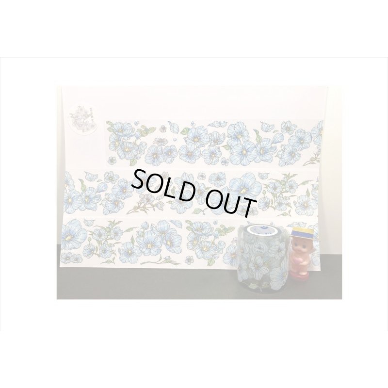 画像12: エンボス金箔＊亜麻の花＊PETテープ＊はく離式＊海外マステ＊クリックポスト不可