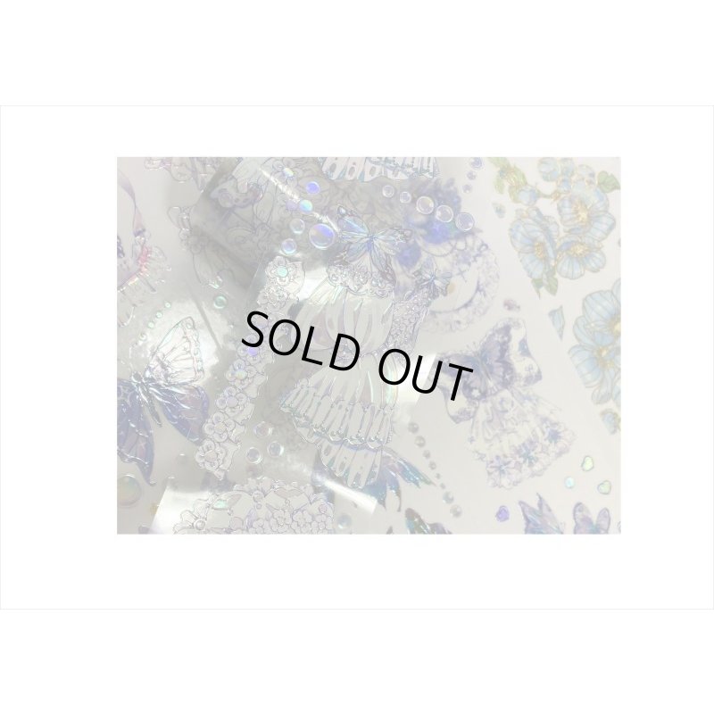 画像4: エンボス金箔＊バタフライ＊PETテープ＊はく離式＊海外マステ＊クリックポスト不可