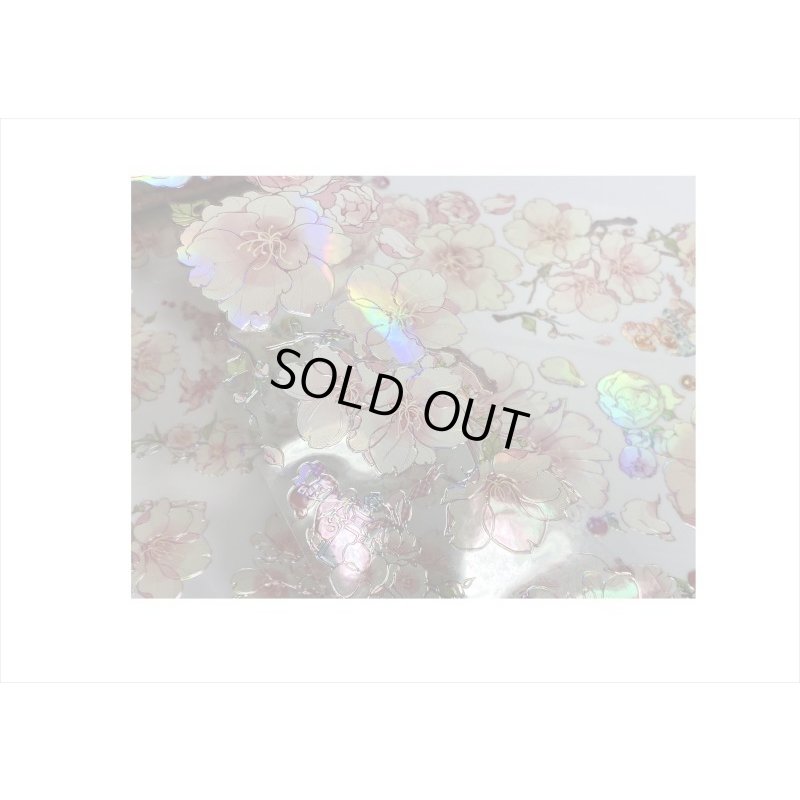 画像3: エンボス金箔＊桜＊PETテープ＊はく離式＊海外マステ＊クリックポスト不可