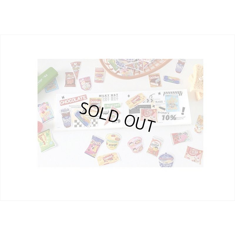 画像11: チョコレート＊カラフル＊デコステッカー＊40枚入り＊海外製
