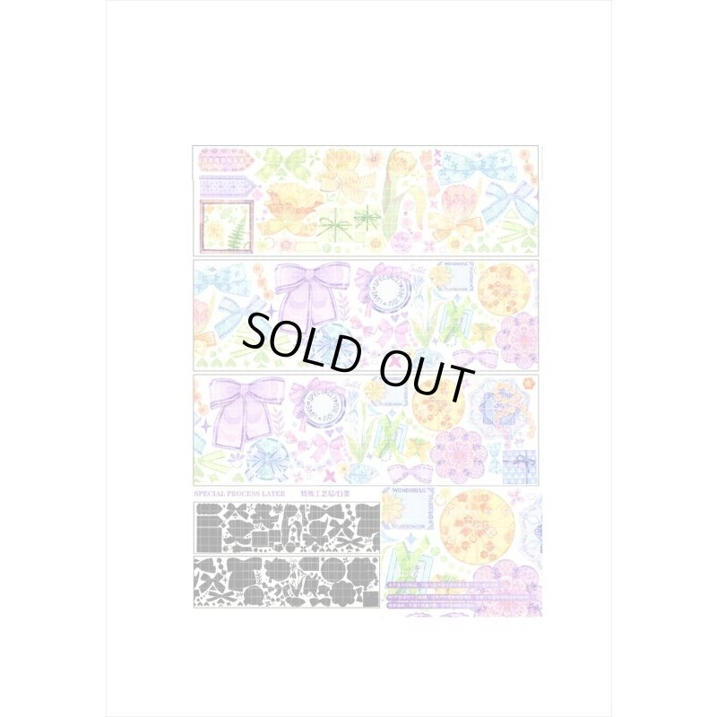 画像10: 幸せのブルーギフト＊特殊インク＊はく離式＊新七天＊海外マステ＊クリックポスト不可