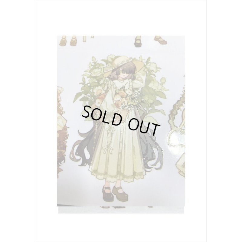 画像5: フラワー少女＊特殊インク＊はく離式＊新七天＊海外マステ＊クリックポスト不可