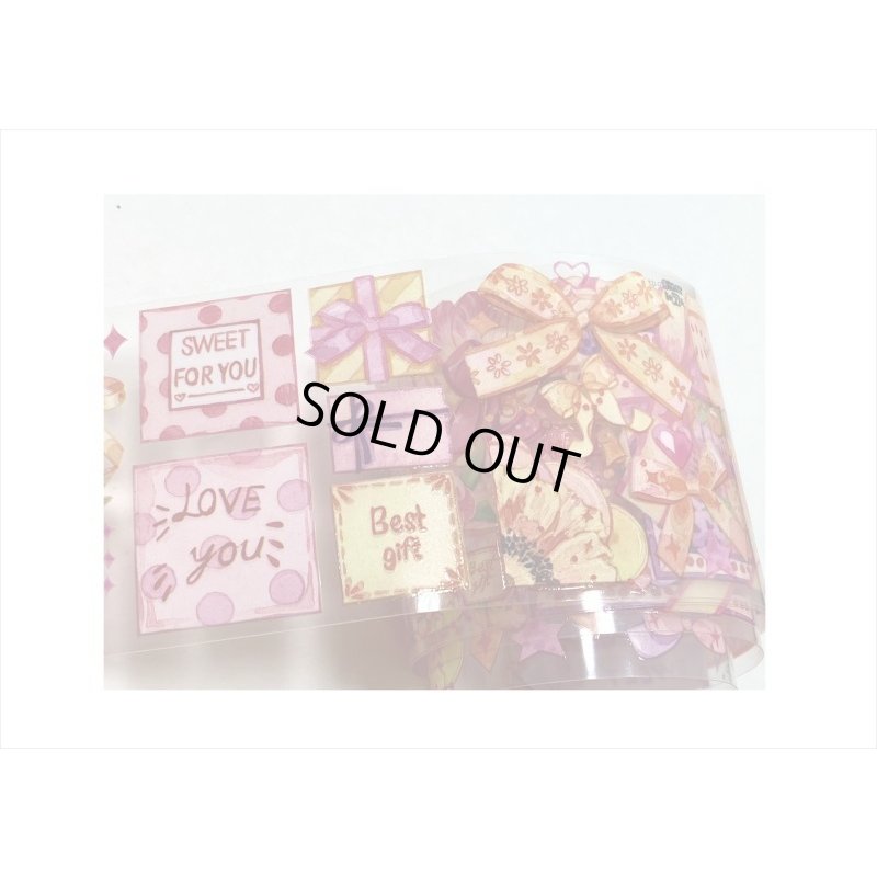 画像5: 幸せのピンクギフト＊特殊インク＊はく離式＊新七天＊海外マステ＊クリックポスト不可