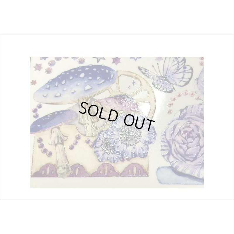 画像4: きのこと蝶々＊特殊インク＊はく離式＊新七天＊海外マステ＊クリックポスト不可