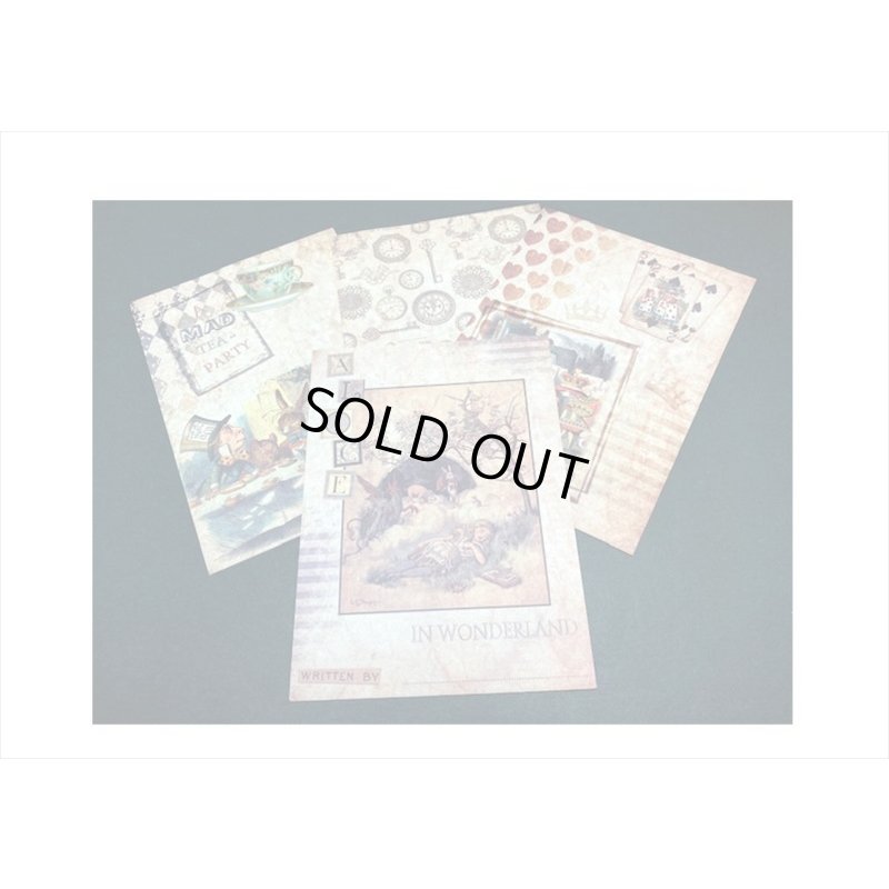 画像4: 不思議の国のアリス＊アジのあるペーパーセット＊20枚＊海外製