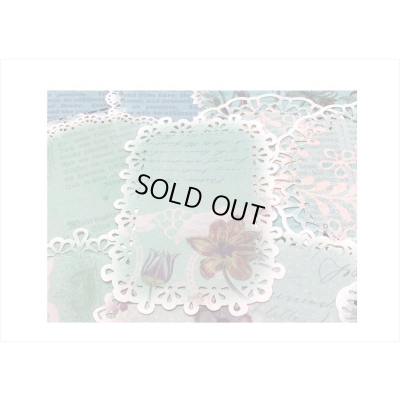 画像4: デザインカット＊少女詩人＊レースペーパー風＊20枚＊海外製