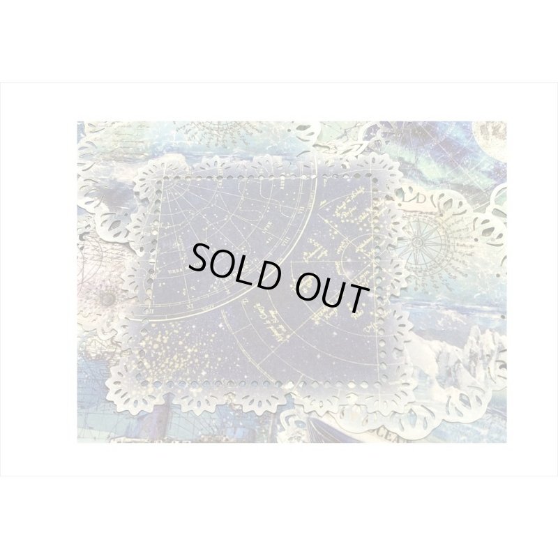 画像5: デザインカット＊星空ファンタジー＊レースペーパー風＊20枚＊海外製