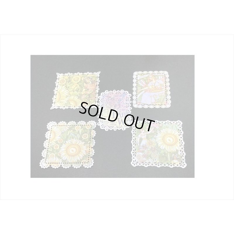 画像6: デザインカット＊花の妖精＊レースペーパー風＊20枚＊海外製