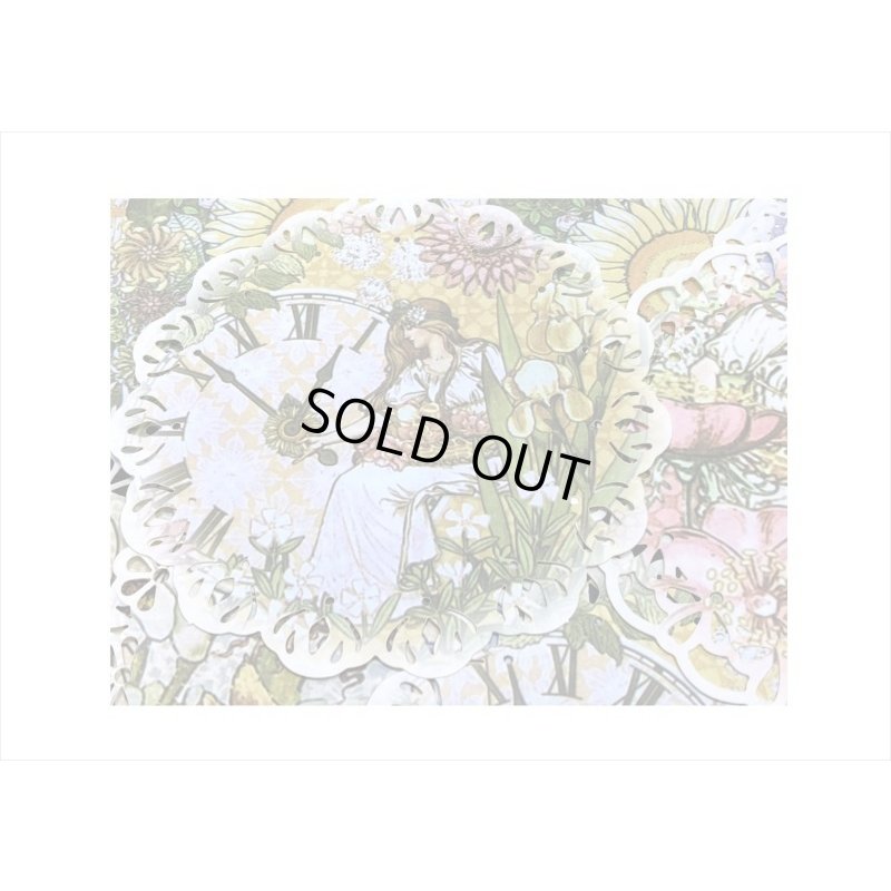 画像4: デザインカット＊花の妖精＊レースペーパー風＊20枚＊海外製