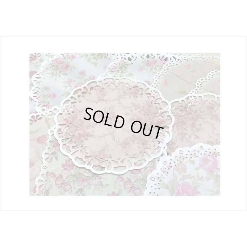 画像5: デザインカット＊フラワーダイアリー＊レースペーパー風＊20枚＊海外製