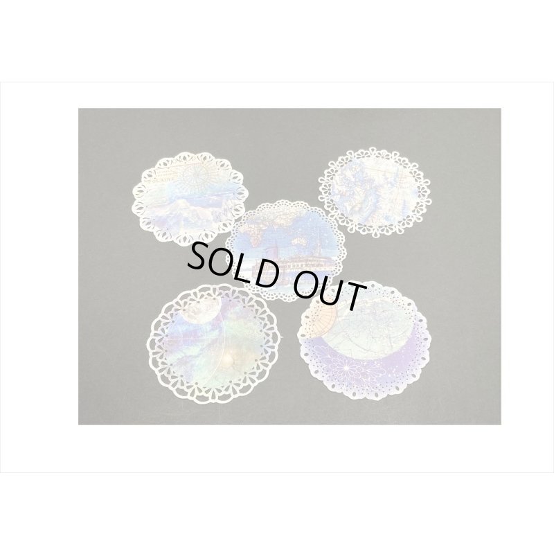 画像7: デザインカット＊星空ファンタジー＊レースペーパー風＊20枚＊海外製