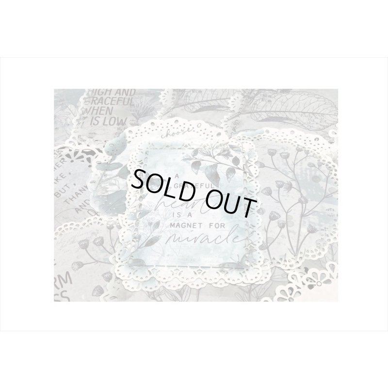 画像5: デザインカット＊植物のささやき＊レースペーパー風＊20枚＊海外製