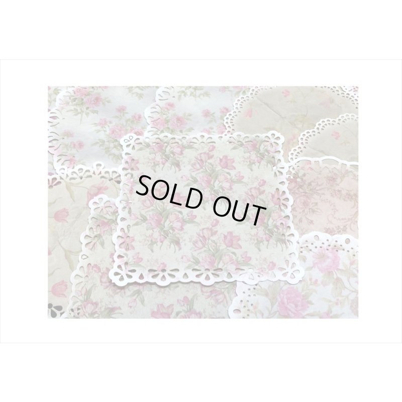 画像3: デザインカット＊フラワーダイアリー＊レースペーパー風＊20枚＊海外製