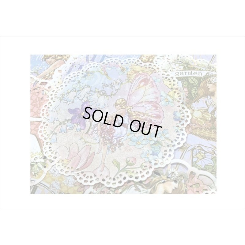 画像3: デザインカット＊花の妖精＊レースペーパー風＊20枚＊海外製