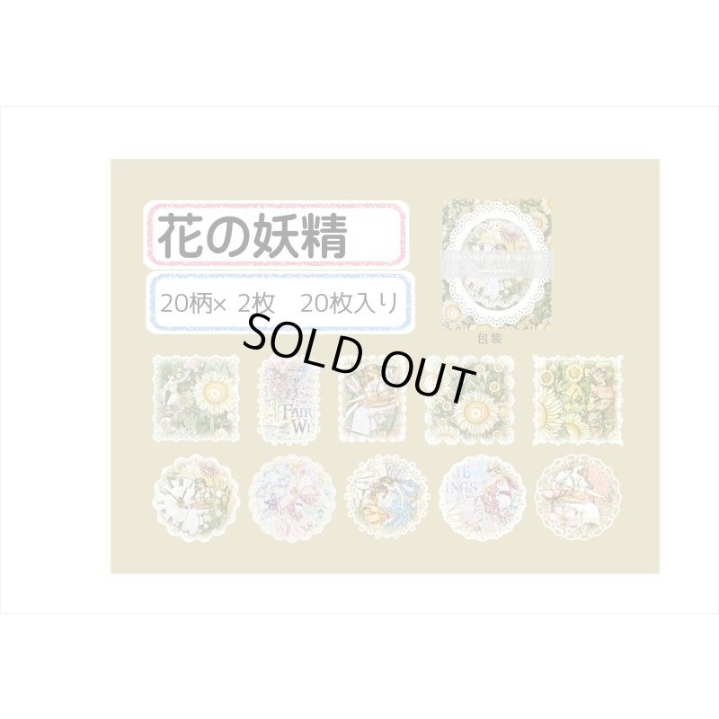 画像8: デザインカット＊花の妖精＊レースペーパー風＊20枚＊海外製
