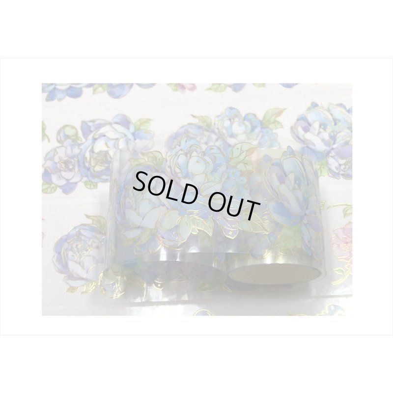 画像3: ロマンチックブルー＊金箔＊PETテープ＊はく離式＊海外マステ＊クリックポスト不可