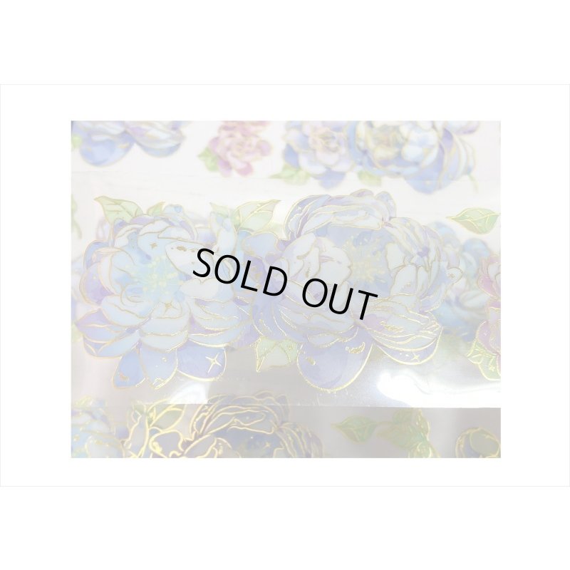 画像6: ロマンチックブルー＊金箔＊PETテープ＊はく離式＊海外マステ＊クリックポスト不可