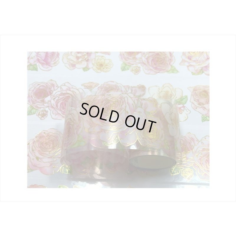 画像3: ロマンチックピンク＊金箔＊PETテープ＊はく離式＊海外マステ＊クリックポスト不可