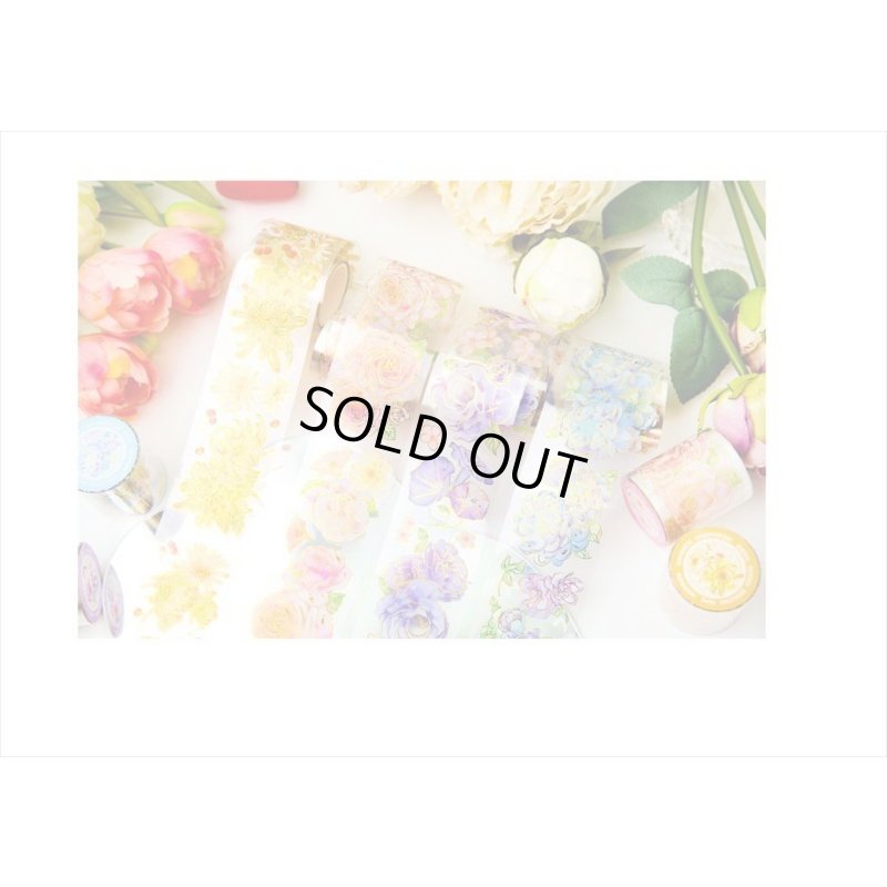 画像10: ロマンチックブルー＊金箔＊PETテープ＊はく離式＊海外マステ＊クリックポスト不可