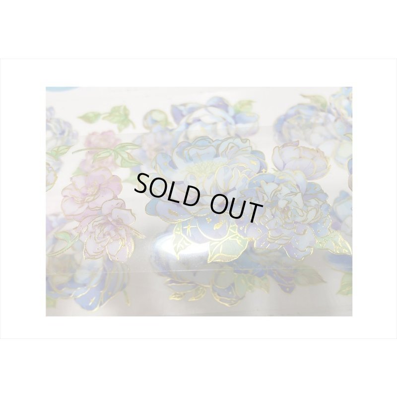 画像8: ロマンチックブルー＊金箔＊PETテープ＊はく離式＊海外マステ＊クリックポスト不可