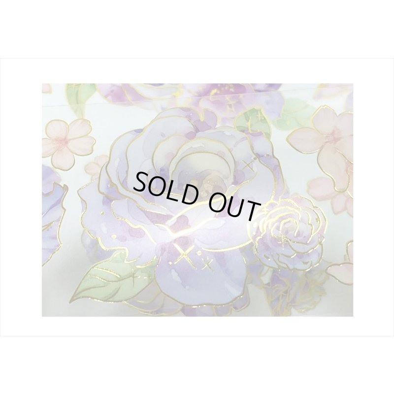 画像6: ロマンチックパープル＊金箔＊PETテープ＊はく離式＊海外マステ＊クリックポスト不可