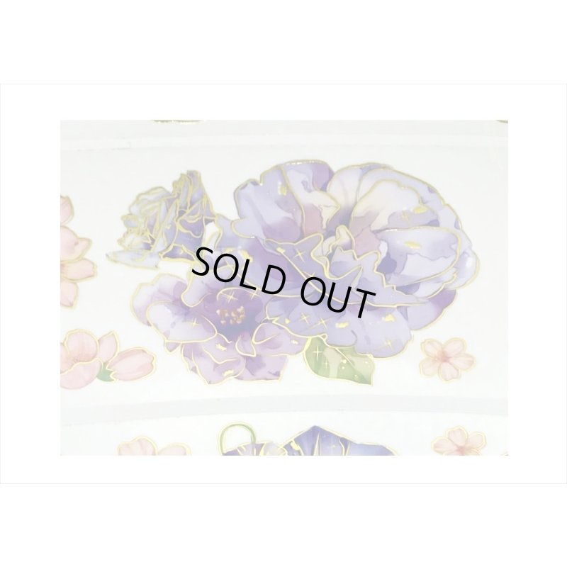 画像4: ロマンチックパープル＊金箔＊PETテープ＊はく離式＊海外マステ＊クリックポスト不可