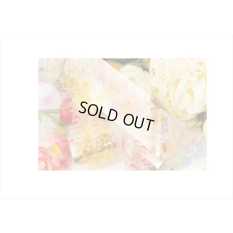 画像10: ロマンチックイエロー＊金箔＊PETテープ＊はく離式＊海外マステ＊クリックポスト不可