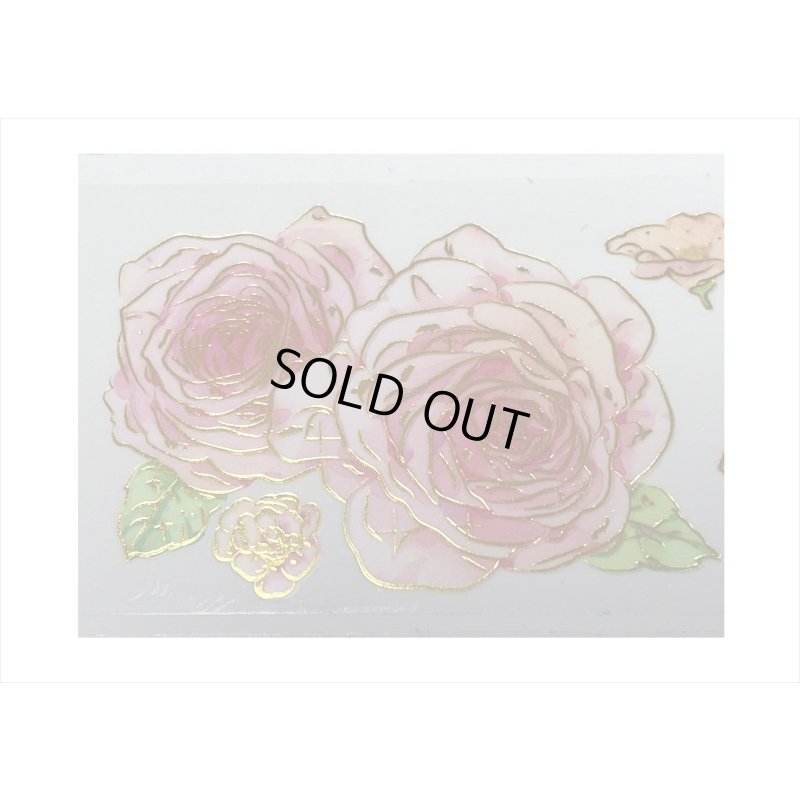 画像7: ロマンチックピンク＊金箔＊PETテープ＊はく離式＊海外マステ＊クリックポスト不可