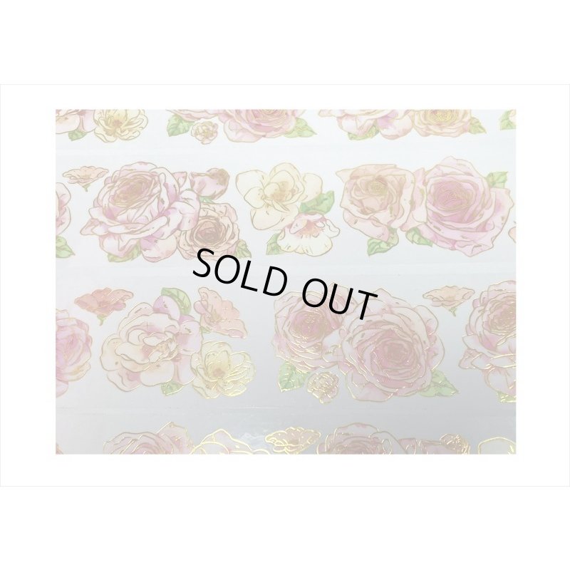 画像10: ロマンチックピンク＊金箔＊PETテープ＊はく離式＊海外マステ＊クリックポスト不可