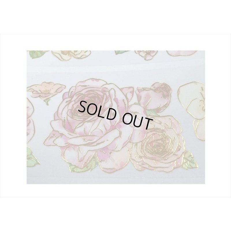 画像6: ロマンチックピンク＊金箔＊PETテープ＊はく離式＊海外マステ＊クリックポスト不可