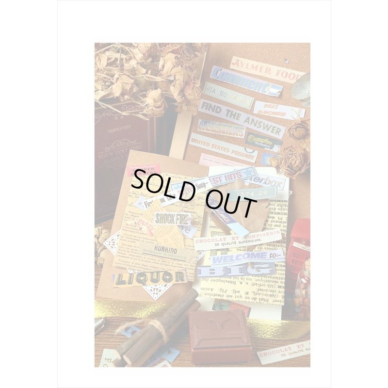 画像7: 箔押し＊人生＊ひと言シール＊レトロ＊60枚入り＊海外製