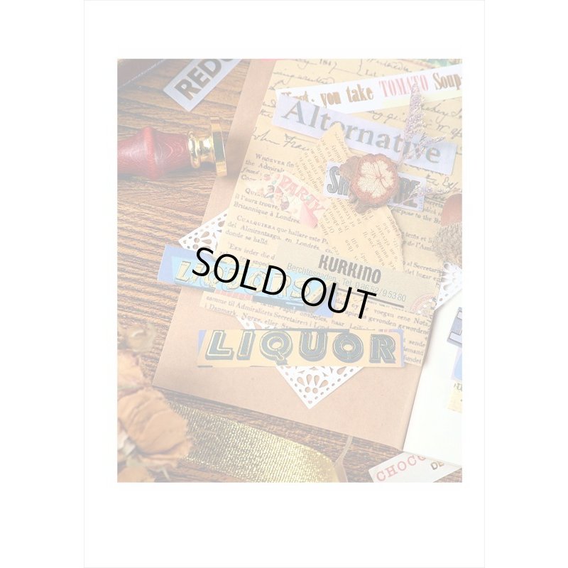 画像8: 箔押し＊人生＊ひと言シール＊レトロ＊60枚入り＊海外製