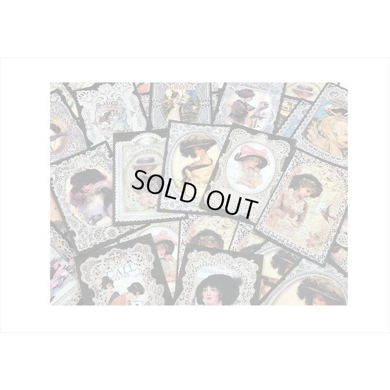 画像3: レース付きフレームみたい♪モダン＊ペーパーセット45枚入り＊海外製